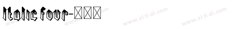 ltalic four字体转换